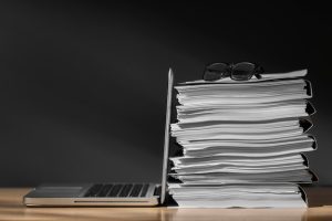 still-life-documents-stack_23-2151088772