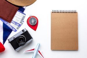 top-view-travel-kit-elements_23-2148315647