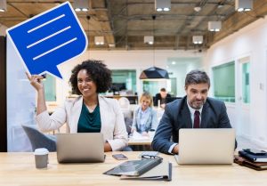 cheerful-woman-with-speech-bubble_53876-70977