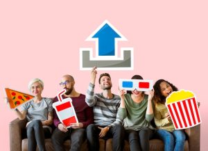 group-diverse-friends-movie-upload-concept_53876-74917-14