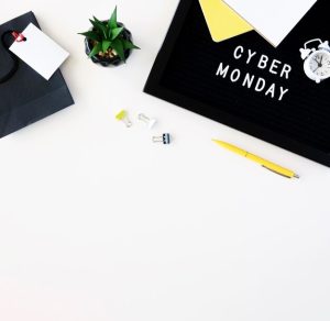 top-view-plant-with-clock-paper-clips-cyber-monday_23-2148657668